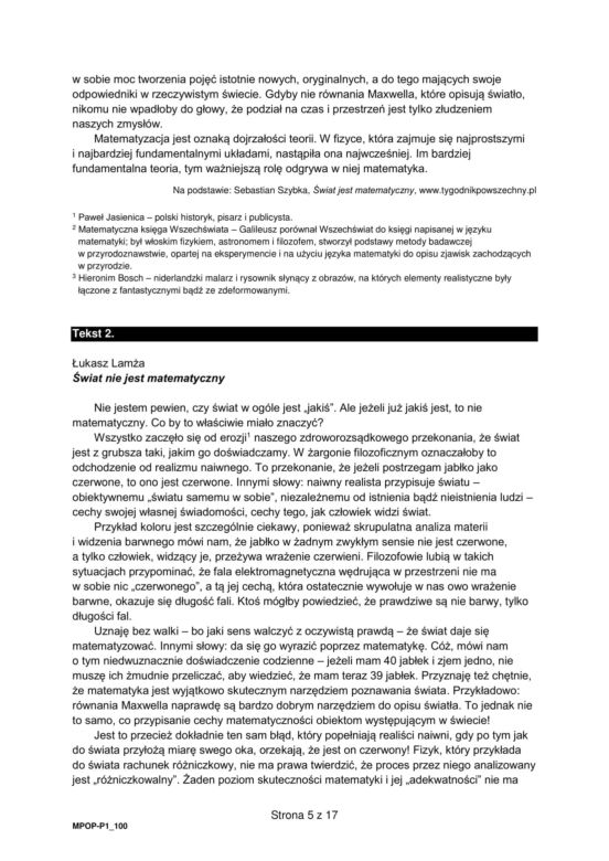 Matura próbna polski 2024 - ARKUSZ CKE