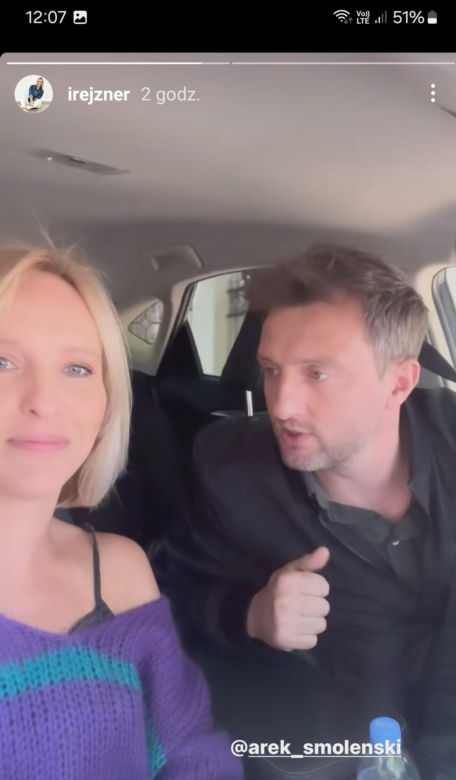 	M jak miłość na planie nowy sezon. Bartek (Arkadiusz Smoleński), Dorota (Iwona Rejzner)