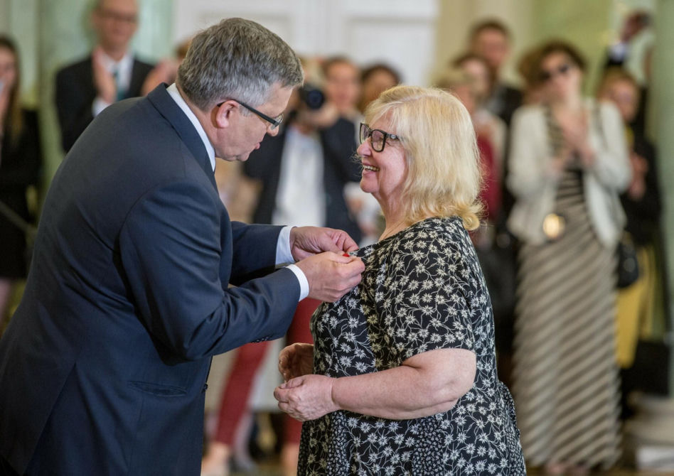 Stanisława Celińska z rodziną