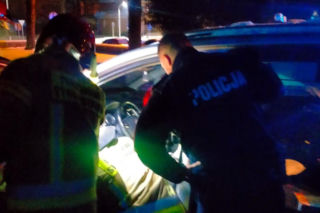 Myślała, że ratuje psa przed mrozem. Futrzasty pasażer zaskoczył policjantów. W ciemności nietrudno o pomyłkę!