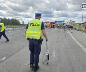 Wypadek na A1 pod Częstochową