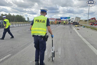 Wypadek na A1 pod Częstochową