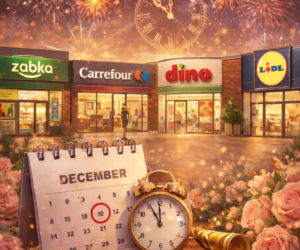 Sklepy otwarte 31.12.2025 - Żabka, Carrefour, Dino, Lidl. Godziny otwarcia i zamknięcia w Sylwestra