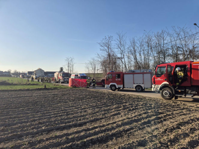 Dachowanie fiata w Słupowie