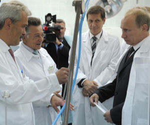 Władimir Putin w szpitalu w Smoleńsku