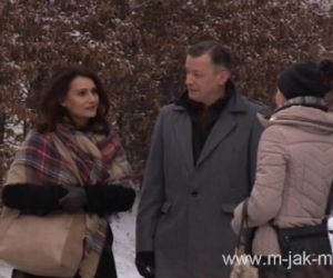 M jak miłość. Janka (Joanna Osyda), Aleksandra (Małgorzata Pieczyńska), Grzegorz (Wojciech Majchrzak)