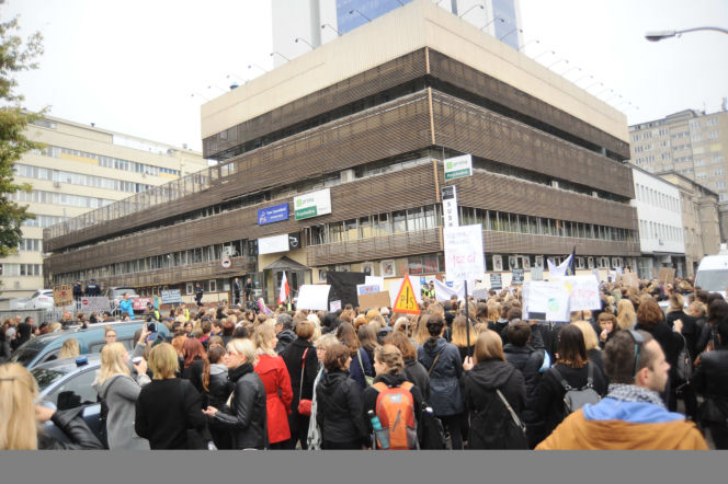CZARNY PROTEST W WARSZAWIE.