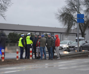Blokada drogi krajowej DK7