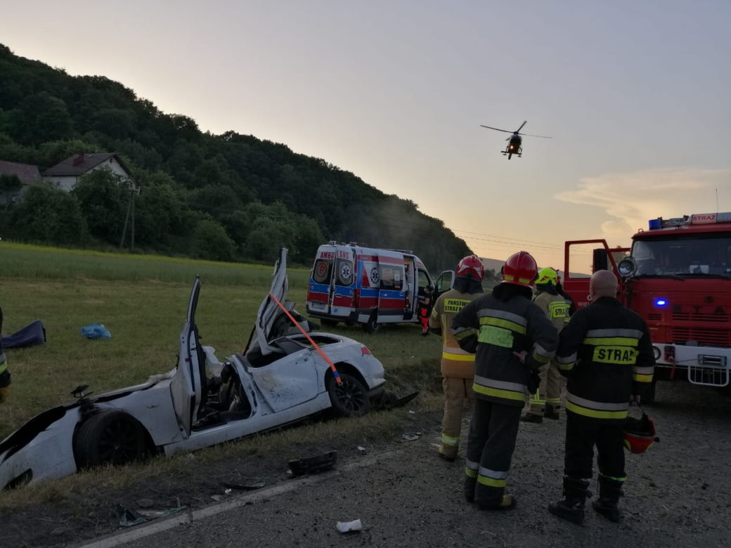 Wypadek w Olszynach