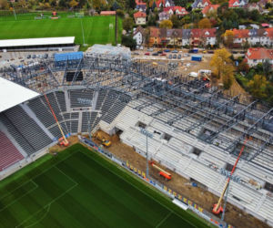 Budowa stadionu w Szczecinie - październik 2021