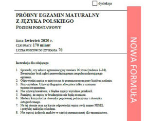 Próbna matura 2020 polski