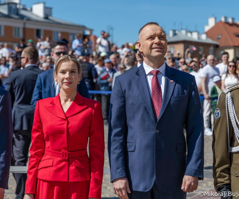 Obchody Dnia Flagi Rzeczypospolitej z udziałem Pary Prezydenckiej. Marta Nawrocka nadała szyku 2 maja