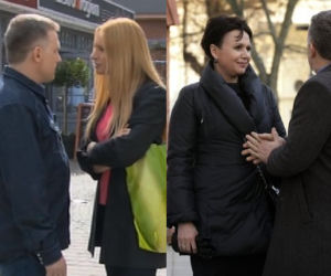 M jak miłość Artur (Robert Moskwa), Teresa (Dominika Łakomska), Marysia (Małgorzata Pieńkowska)