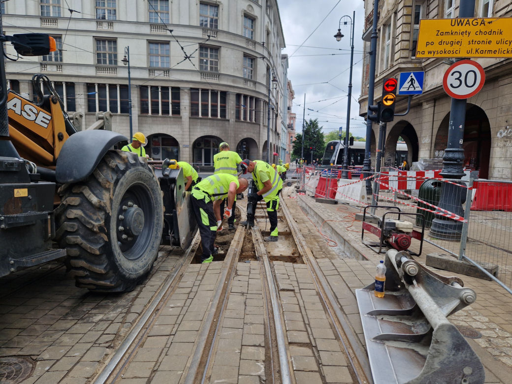 Utrudnienia dla pasażerów. Ulica Gdańska bez tramwajów