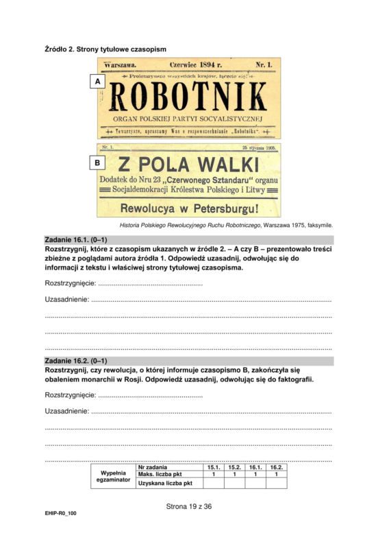 Matura 2025 historia rozszerzona - arkusz CKE 19.05.2025 - Formuła 2015