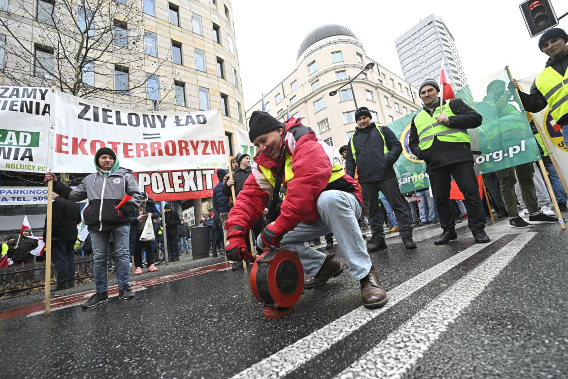 Protest rolników w Warszawie (3.01.2025)