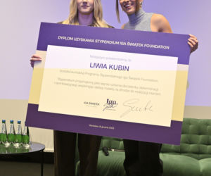 Iga Świątek rozdała stypendia