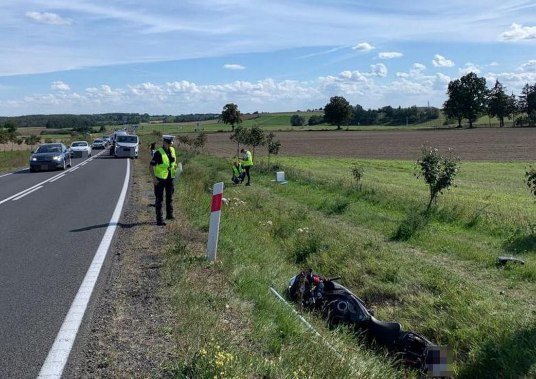 Śmierć motocyklisty w Lucimiu. Przy tej prędkości nie miał najmniejszych szans przeżyć