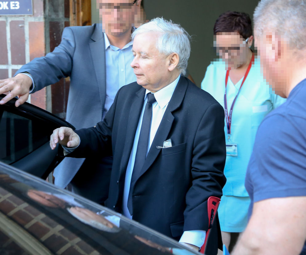 KACZYŃSKI WYSZEDŁ ZE SZPITALA