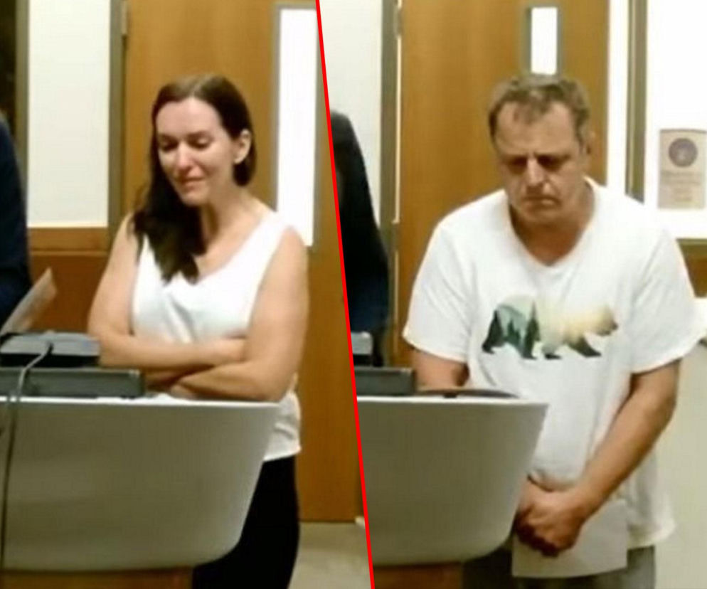 Płacząca Anca Sabo przed sądem. Obok na dodatkowym zdjęciu jej mąż Mihail Sabo. O tragedii w Arizonie przeczytasz w Eska.