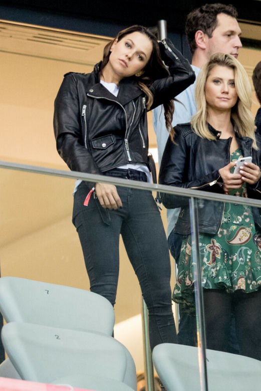 Anna Lewandowska na meczach