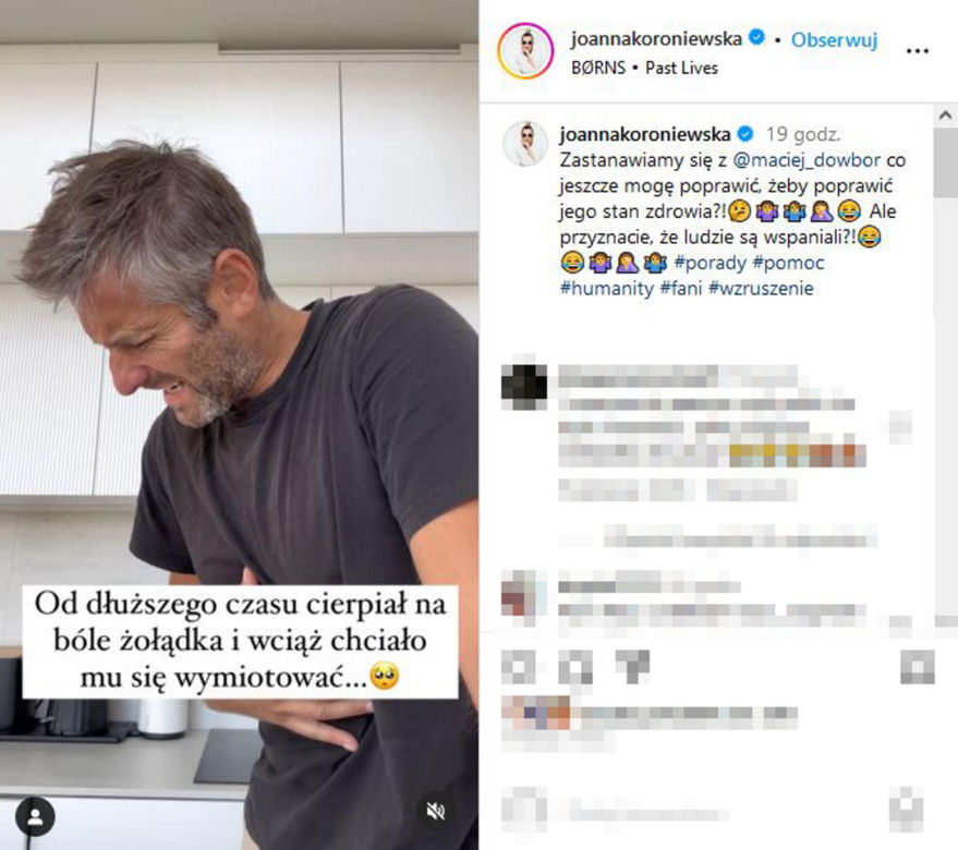 Maciej Dowbor chciał wymiotować, Joanna Koroniewska zrobiła przedstawienie!  "Lekarze byli bezsilni"