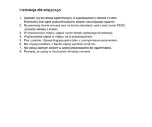 Matura poprawkowa 2026: polski - ARKUSZ CKE 24.08.2026