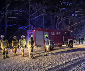 Dramat pod Mińskiem Mazowieckim. Spłonął dom. Rodzina zostła bez dachu nad głową