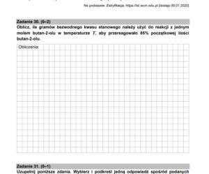 Matura z chemii 2021 - arkusz PDF