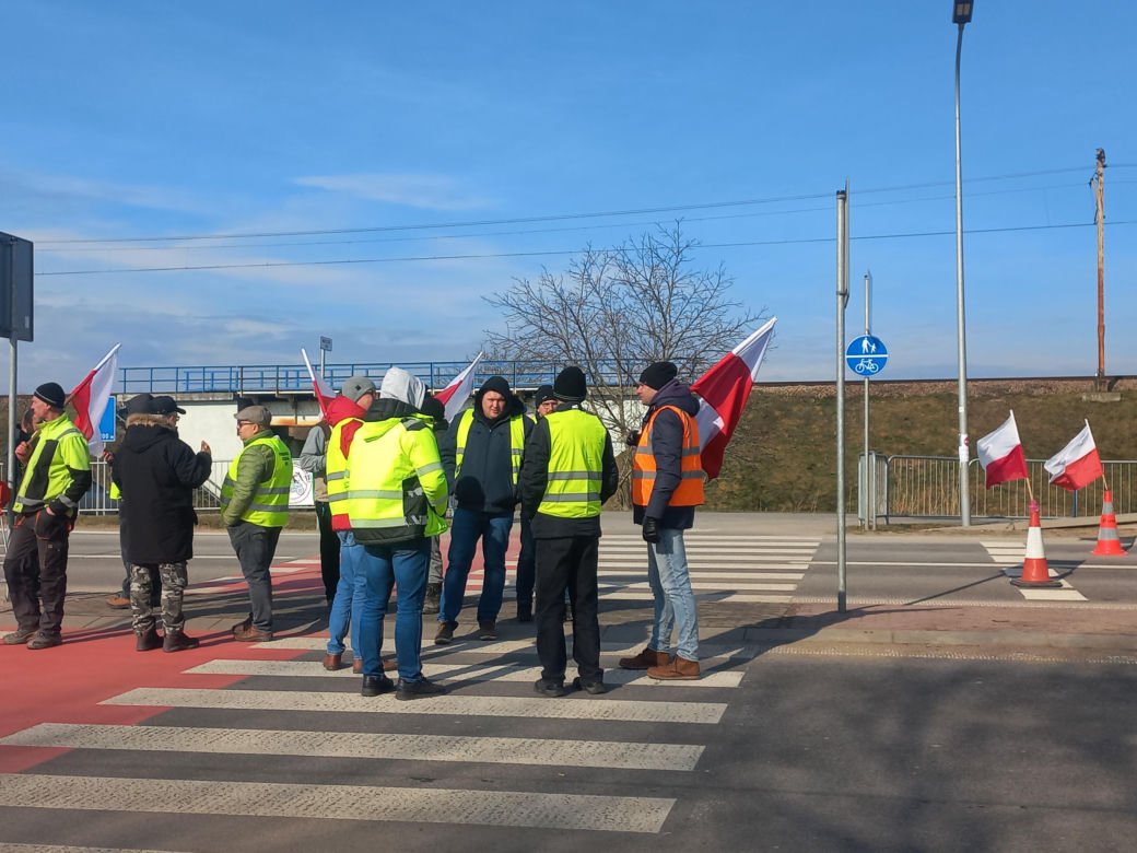 Protest rolników w Medyce