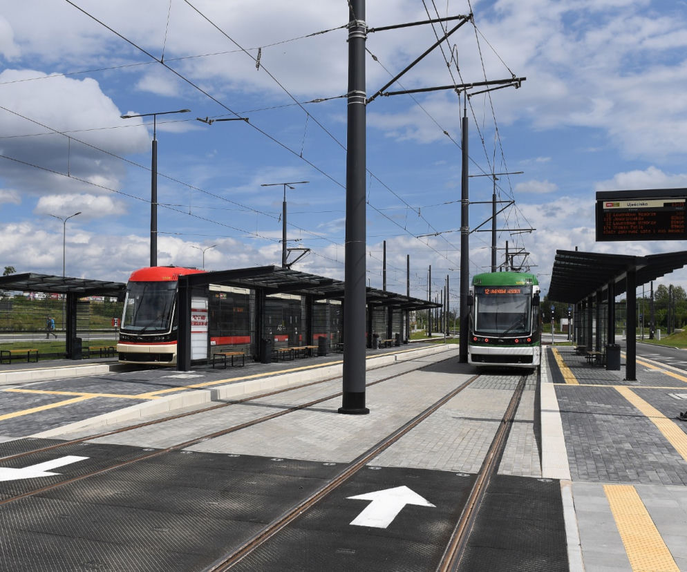 Tramwaje na alei Adamowicza [ZDJĘCIA]