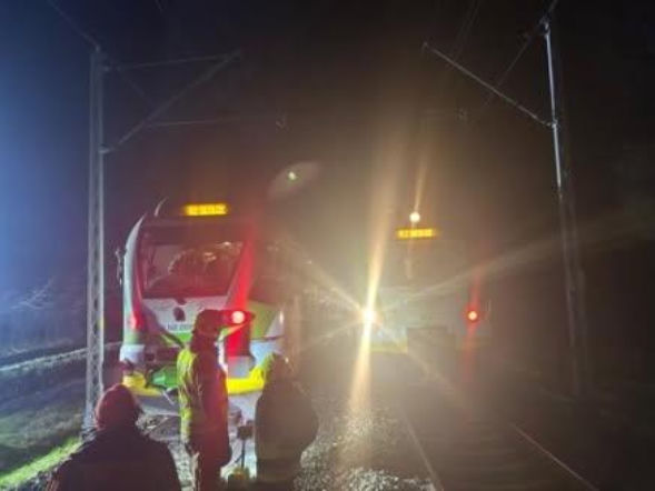 W rejonie Gręzowa pociąg zderzył się z sarną. Ewakuowano pasażerów