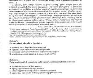 EGZAMIN GIMNAZJALNY 2012, JĘZYK POLSKI - ARKUSZE, PYTANIA, ODPOWIEDZI - TEST GIMNAZJALNY 2012 JEZYK POLSKI