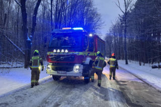 Dachowanie auta na trasie Siedlce - Łosice