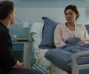 M jak miłość odc. 1392. Jakub Karski (Krzysztof Kwiatkowski), Iza (Adriana Kalska)