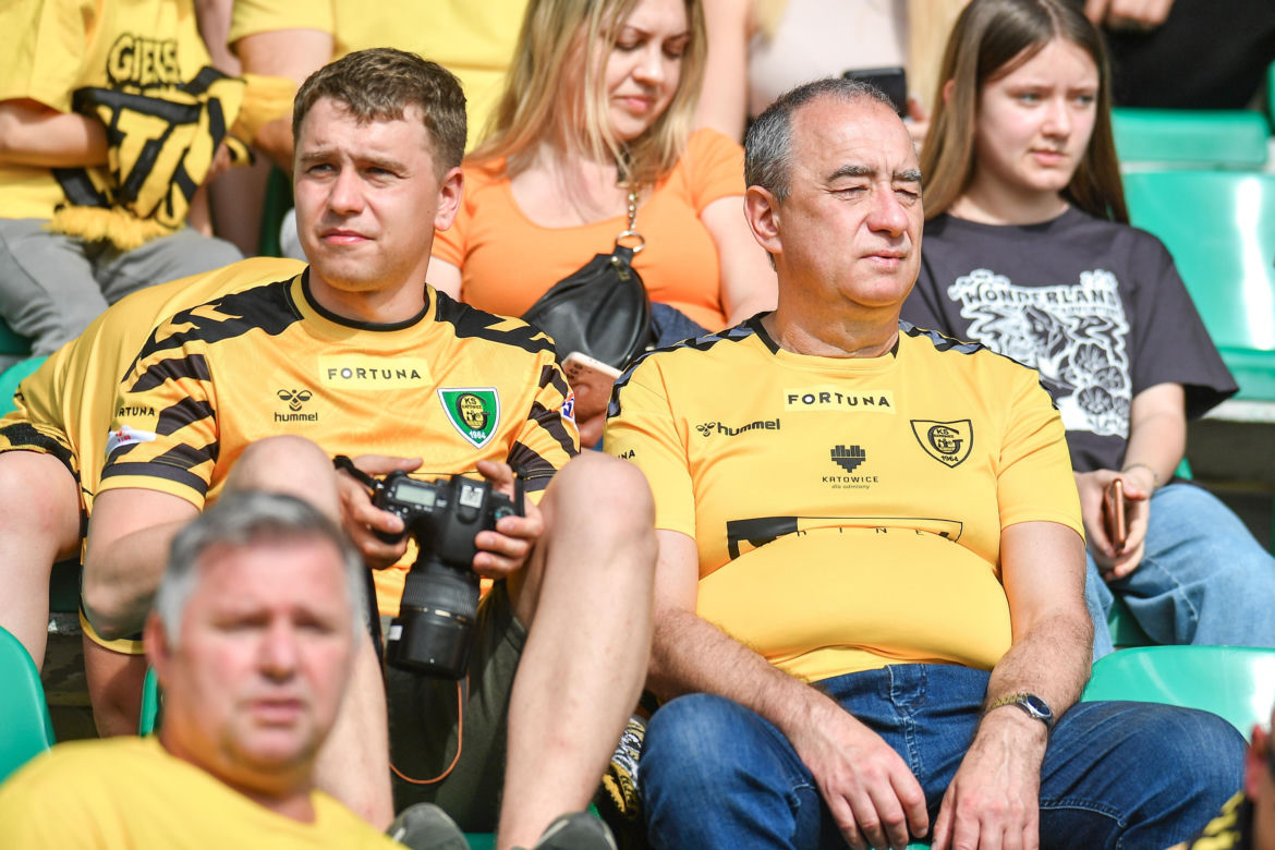 Kibice na meczu GKS Katowice - Odra Opole
