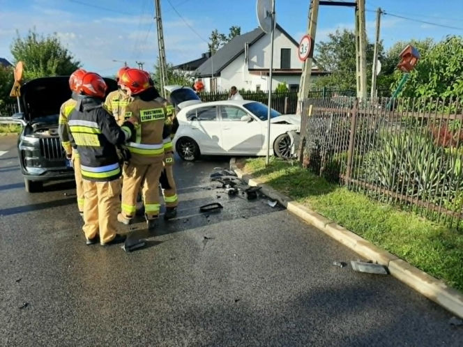 Wypadek na ulicy Żytniej w Starachowicach
