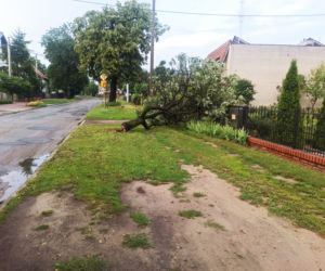 ​Osiedle Gronowo pod wodą po oberwaniu chmury