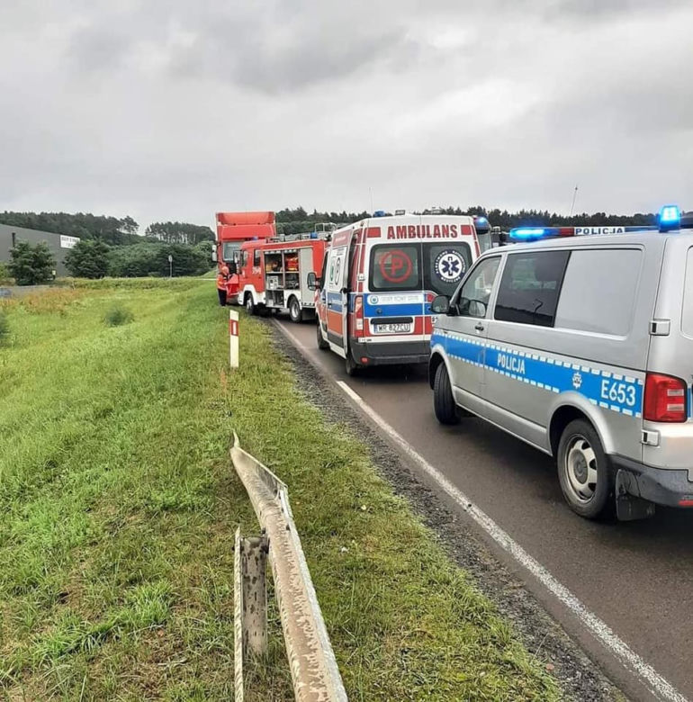 Skwierzyna. Makabryczny wypadek! Rowerzysta zginął pod kołami tira [ZDJĘCIA]