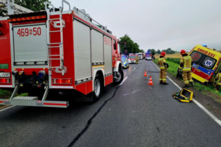 Pięc osób poszkodowanych w kolizji w gminie Lubawa