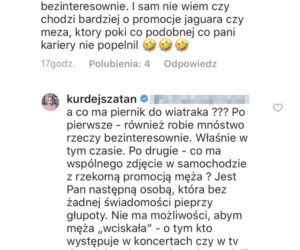 Basia Kurdej-Szatan  jak będzie trzeba odda aktorom wszystko co ma 