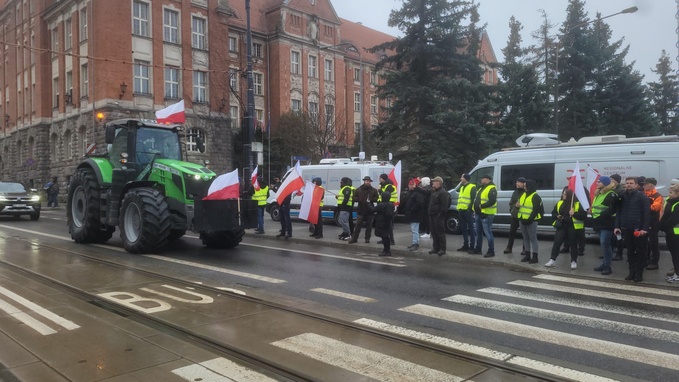 Protest rolników w Olsztynie, 20 lutego 