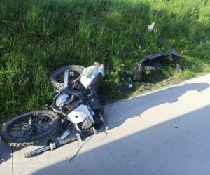 Młody motocyklista zderzył się z osobówką. Dramat pod Nowym Sączem