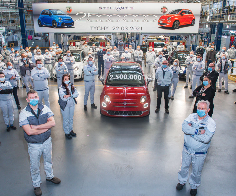 2,5 miliona Fiatów 500 z fabryki w Tychach