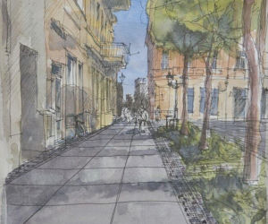 Rynek w Lesznie po remoncie - wizualizacja