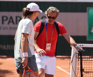 Iga Świątek na ostatnim treningu przez III rundą Roland Garros