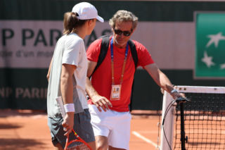 Iga Świątek na ostatnim treningu przez III rundą Roland Garros