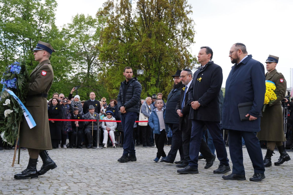 Oficjalne uroczystości z okazji 81. rocznicy wybuchu powstania w getcie warszawskim