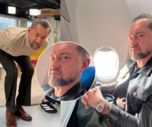 Marcin Prokop nie mieści się w samolocie! Poskarżył się i pokazał zdjęcie