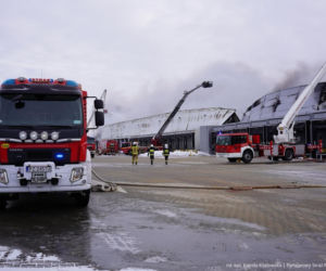 Pożar hali pod Poznaniem